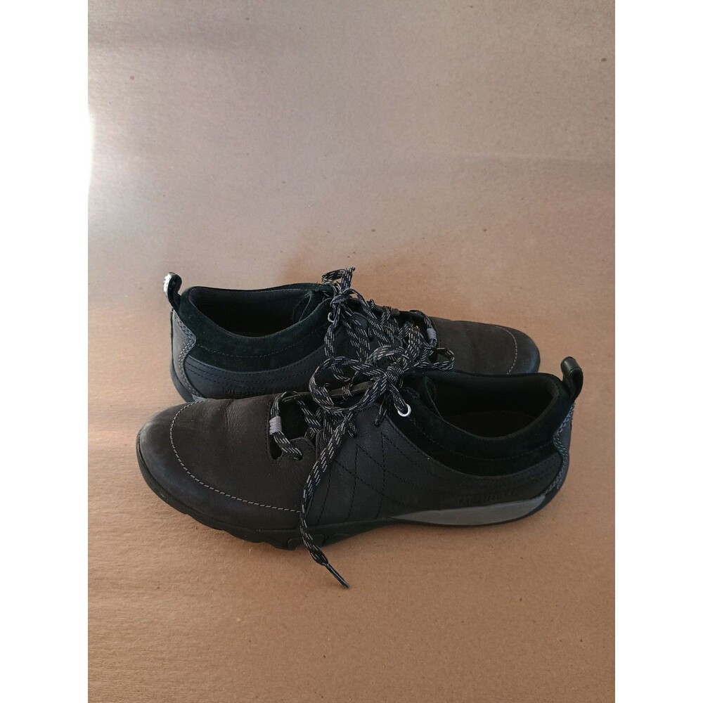 Merrell Mimosa Lena Women's Black Leather Lace Up Shoes Size 8.5 - Picture 2 of 7
